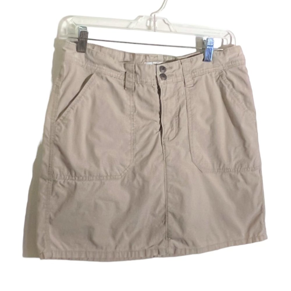 Lee Natural Fit Just Below the Waist Beige Skort, Size 6 Medium